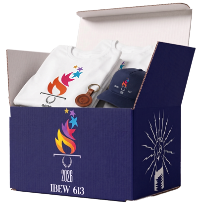 IBEW 613 Retro Box with Items