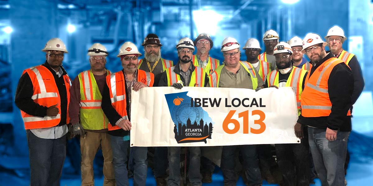 IBEW 613 Members at the job site IBEW 613 Members at the job site