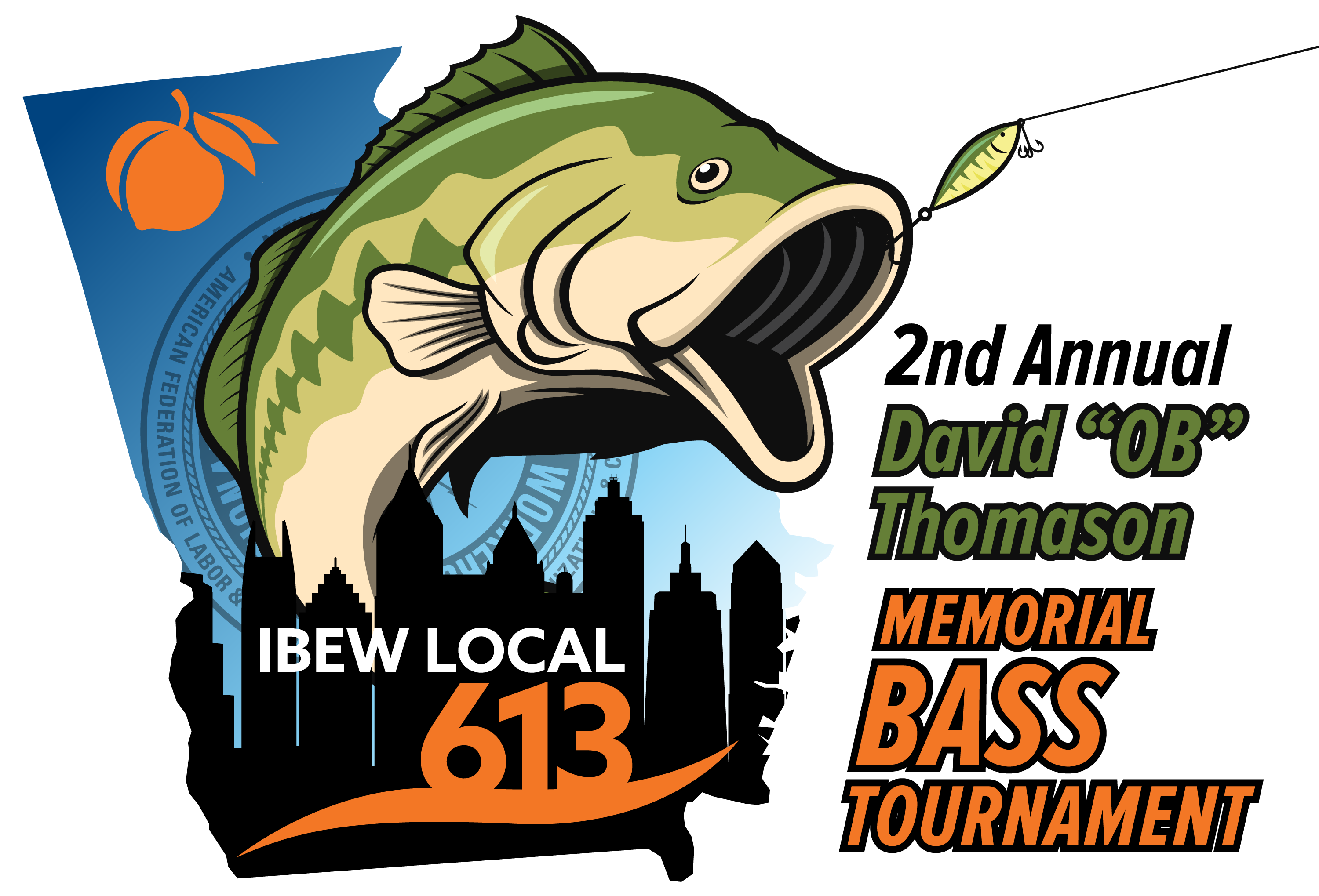Annual IBEW Local 613 Bass Tournament Logo