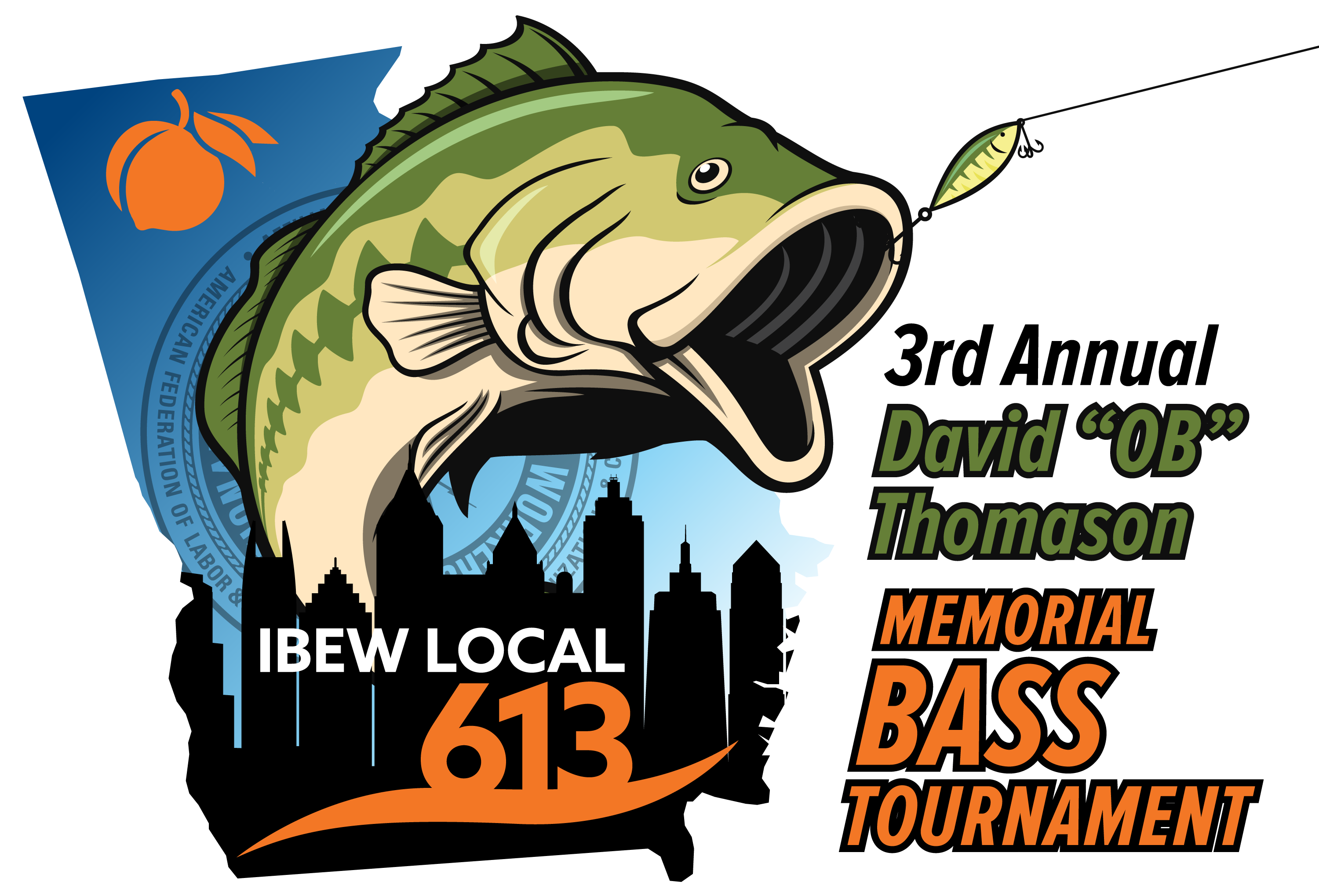 Annual IBEW Local 613 Bass Tournament Logo